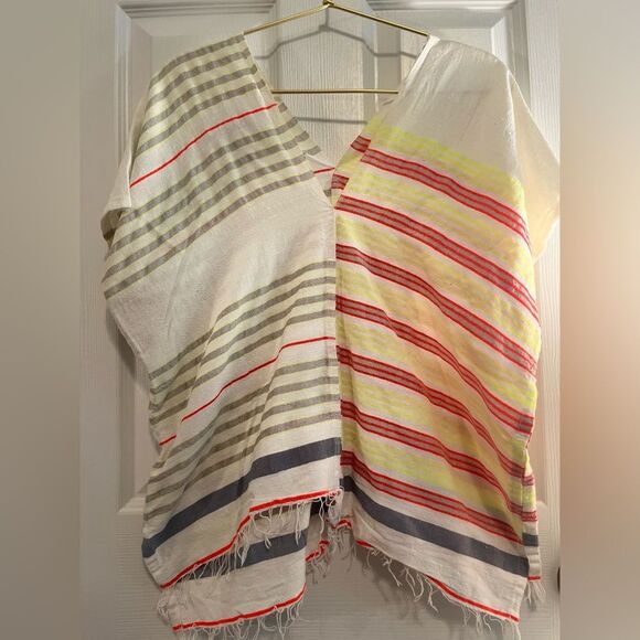 Lemlem Vibrant Striped Short Sleeve Top - Picture 4 of 11